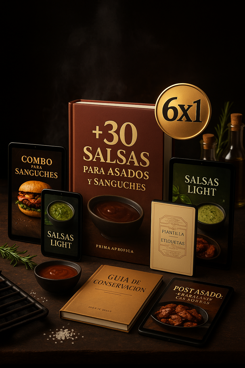 Pack 6×1🔥 +30 Salsas para asados y sanguches👑